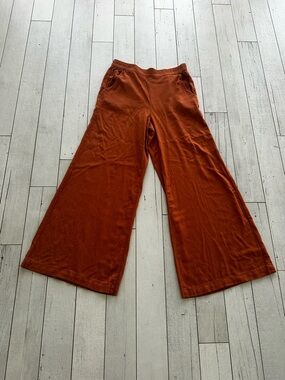 Rewash Rust Wide Leg Knit Pants